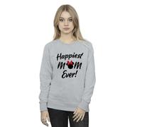 Minnie Mouse Happiest Mom Ever Sweatshirt Disney Grey L