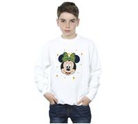 Minnie Mouse Happy Christmas Sweatshirt Disney White 7-8 Years