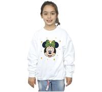 Minnie Mouse Happy Christmas Sweatshirt Disney White 9 Years