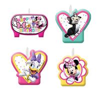 Minnie Mouse Happy Helpers Plastic Molded Candles (4 Pack)