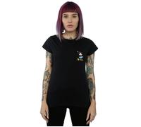Minnie Mouse Kick Chest Cotton T-Shirt Disney Black L