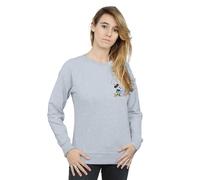 Minnie Mouse Kick Chest Sweatshirt Disney Grey L