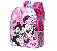 Minnie Mouse Kid Backpack, Lightweight School & Travel Bag for Boys & Girls | Toddler Nursery Rucksack with Adjustable Shoulder Straps & Side Mesh Pockets | Premium Small Backpacks