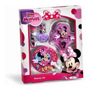 Minnie Mouse Kids Beauty Set for Kids - Makeup set for Girls includes Purple Nail Polish, Mirror, Lip Gloss, and Lip Balm - Safe, Fun, and Best Gift for Girls Aged 3+