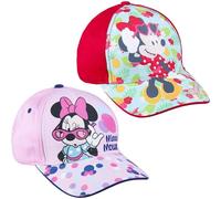 Minnie Mouse Kids' Cap - Red - Suitable from 2 to 8 Years - Combines Cotton and Polyester - Children's Cap with Adjustable Back Velcro - Original Product Designed in Spain