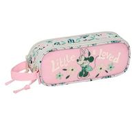 MINNIE MOUSE MINTY - Double Child's Pencil Case, Children's Pencil Case, Ideal for School Age Children, Comfortable and Versatile, Quality and Resistance, 21 x 6 x 8 cm