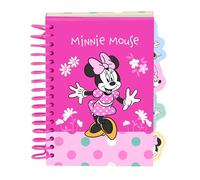 MINNIE MOUSE MINTY - Notepad A6, Notebook, Notebooks, Ideal for School Age Children, Comfortable and Versatile, Quality and Resistance, 10.5 x 14.8 cm