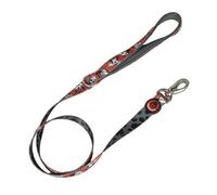 Minnie Mouse Premium Leash for Dogs - Pink and Black - Size M - Carabiner for Collar Included - Made of Polyester - 3D Details - Original Product Designed in Spain