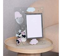 Minnie Mouse Real Silver 999 Plated Glass Frame 5" x 7" Disney Silver One Size