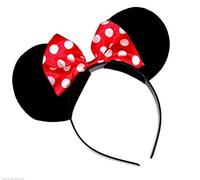 MINNIE MOUSE RED BOW ANIMAL EARS ALICE BAND HEADBAND HAIRBAND