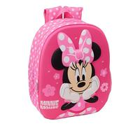 MINNIE MOUSE - School Backpack, with 3D Design, Ideal for Children of Different Ages, Comfortable and Versatile, Quality and Resistance, 27 x 10 x 33 cm