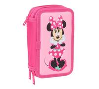 MINNIE MOUSE - School Pencil Case with 37 Tools Included, Children's Pencil Case, Child, Ideal for Children from 5 to 14 Years, Comfortable and Versatile, Quality and Resistance, 12.5 x 5.5 x 19.5 cm