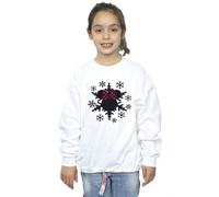 Minnie Mouse Snowflake Gingham Sweatshirt Disney White 12-13 Years