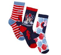 Minnie Mouse Socks Red EU 23-26 (Pack of 3)