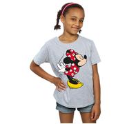 Minnie Mouse Split Kiss Cotton T-Shirt Disney Grey 3-4 Years