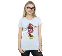 Minnie Mouse Split Kiss Cotton T-Shirt Disney Grey S