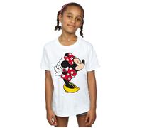 Minnie Mouse Split Kiss Cotton T-Shirt Disney White 5-6 Years