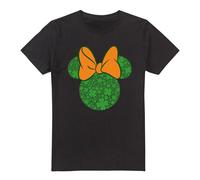 Minnie Mouse St Patrick'S Day Shamrock Ears T-Shirt Black Minnie Mouse Black XXL