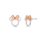 Minnie Mouse Stud Earrings Silver