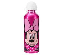 Minnie Mouse Water Bottle for Kids - 520ml Aluminium Bottle with Sports Cap & Lid - Lightweight, Leakproof Flask for School, Nursery, Travel & Outdoor Use
