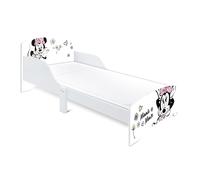 Minnie Mouse Wooden Junior Toddler Bed - Pink & White