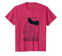 Minnie The Minx Grins T-Shirt (Mono) | Official Beano T-Shirt, Youth, Red Heather, 4T