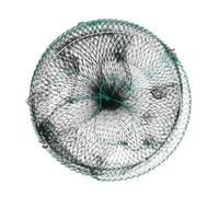 Minnow Trap Cage, Foldable Fish Lure, 11.81x11.81in Portable Bait Net, Authentic Mesh Design, Folding Fishing Cage for River, Lake, Pier, Saltwater, Beach Catching Fishes