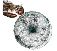 Minnow Trap - Foldable Fishing Net Cage - 12 X 24 Inch Portable Minnow Cage for River Shrimping Turtle Crabbing Lobstering Kayak Freshwater Saltwater Pier Lake Surf