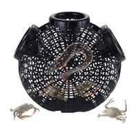 Minnow Trap - Olive Drab Multi Entrance Nylon Foldable Mesh Frame, Boat Crabbing Beach Turtle, Outdoor Crayfish Catching Tool | River Stream Pond Live Baitware For Fish & Others