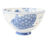 Mino ware Japanese Ceramics Rice Bowl Rice Bowl Whale Shark made in Japan (Japan Import) KSC010