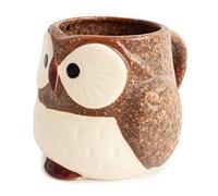 Mino ware Japanese Pottery Mug Cup Owl Shape made in Japan (Japan Import) CPM103 (Coffee Brown)