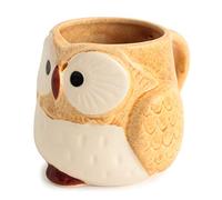 Mino ware Japanese Pottery Mug Cup Owl Shape made in Japan (Japan Import) CPM104 (Honey Yellow)