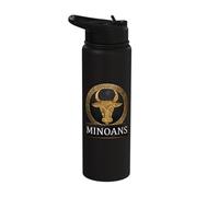Minoans Bronze Age Crete Minoan Ancient Civilization Symbol Stainless Steel Insulated Water Bottle