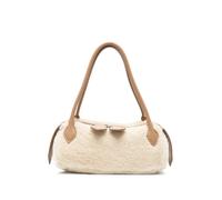 MINOBOSSI Anna shearling-effect tote bag - Neutrals OS