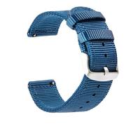 MINOIC Watch Strap, Two-Piece Nato Strap - Universal Compatibility with 20 mm, 22 mm, 18 mm - Straps for Watches, La Correa Nato Comoda and Resistennte - Smartwatch Strap, azul, 22mm, strip