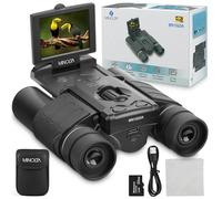 Minolta 10x25 Digital Binoculars - 4K UHD Video Camera, 48MP Photo, 8X Digital Zoom, IPS Anti-Glare Screen, Fog-Resistant Optics, Compact, Ideal for Birdwatching & Travel Hunting