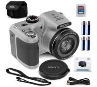 Minolta 20 Mega Pixels 26x Optical Zoom Digital Camera with 1080p FHD Video, Silver