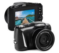 Minolta 64MP Digital Camera - 4K Ultra HD Video at 60FPS, 16x Digital Zoom, WiFi, CMOS Sensor, 3-inch LCD Display, Auto Exposure - Includes 32GB Memory Card, Rechargeable Battery (Black)
