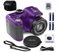 Minolta ProShot 20MP Camera - 26x Optical Zoom Lens, 1080p HD Video, WiFi, 3-inch LCD Screen, Image Stabilization, Face Detection, Scene Modes, Compact Point & Shoot, 32GB Card (Purple)