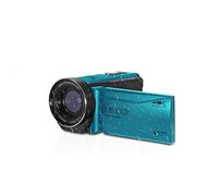 Minolta Waterproof Camcorder - 4K Ultra HD Video, 56MP Photos, 18X Zoom, 3-inch LCD Screen, Time Lapse, Loop Recording, Photo Burst, Anti-Shake, Webcam Mode, HDMI/USB (Blue)