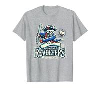 Minor League Baseball Richmond Revolters T-Shirt, Men, Heather Grey, Medium