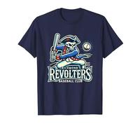 Minor League Baseball Richmond Revolters T-Shirt, Men, Navy Blue, Medium