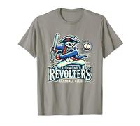 Minor League Baseball Richmond Revolters T-Shirt, Men, Slate Grey, Medium