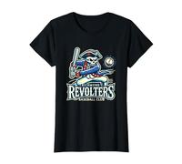 Minor League Baseball Richmond Revolters T-Shirt, Women, Black, Medium