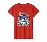 Minor League Baseball Richmond Revolters T-Shirt, Women, Red, 3X-Large