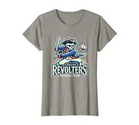 Minor League Baseball Richmond Revolters T-Shirt, Women, Slate Grey, Large