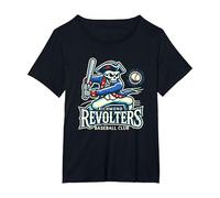 Minor League Baseball Richmond Revolters T-Shirt, Women's Plus, Black, 2X