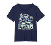 Minor League Baseball Richmond Revolters T-Shirt, Women's Plus, Navy Blue, 2X