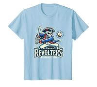 Minor League Baseball Richmond Revolters T-Shirt, Youth, Baby Blue, Small