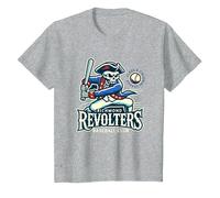 Minor League Baseball Richmond Revolters T-Shirt, Youth, Heather Grey, 3T